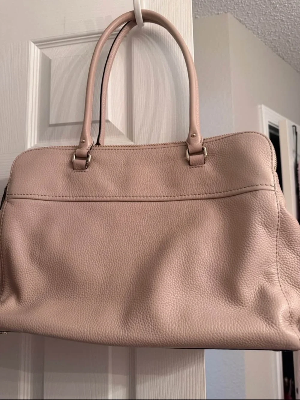 kate spade Blush Pink Pebbled Leather Shoulder Bag